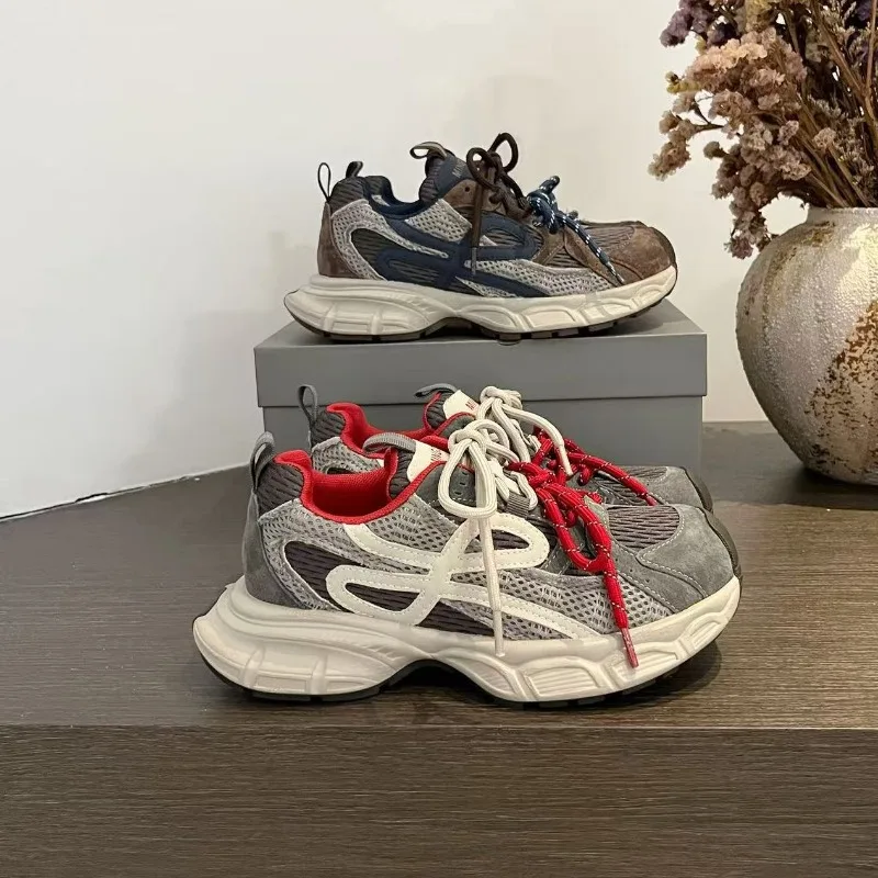 

Кожаные туфли для папы на толстой подошве, новые женские легкие удобные спортивные кроссовки на шнуровке для отдыха