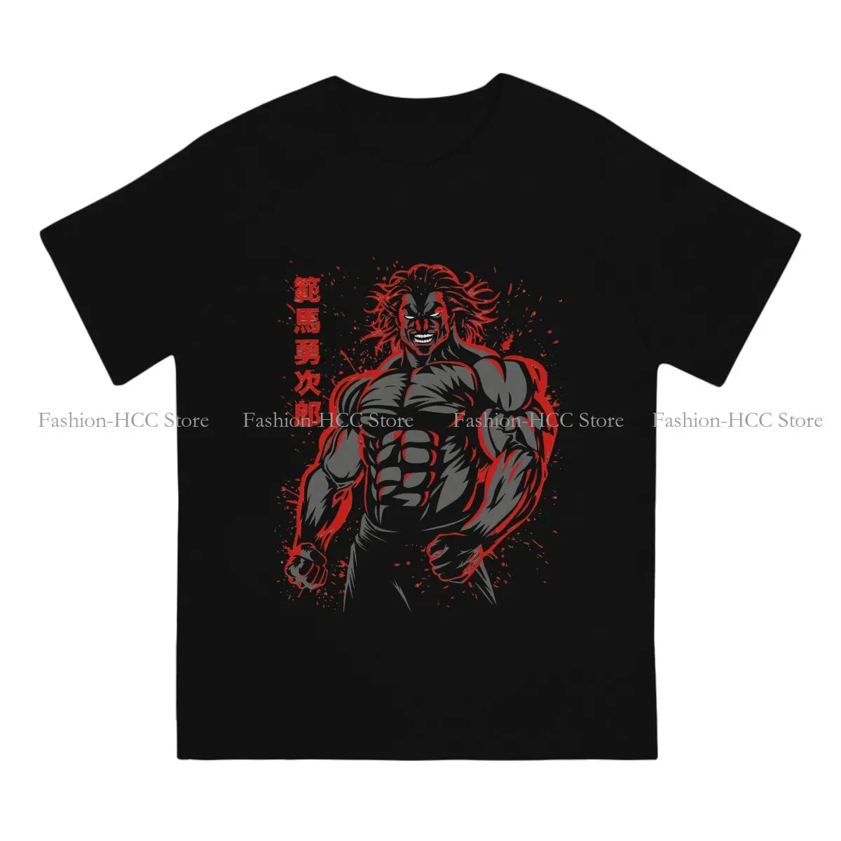 Essential Fashion Polyester TShirts Baki the Grappler Anime Male Graphic Tops T Shirt O Neck