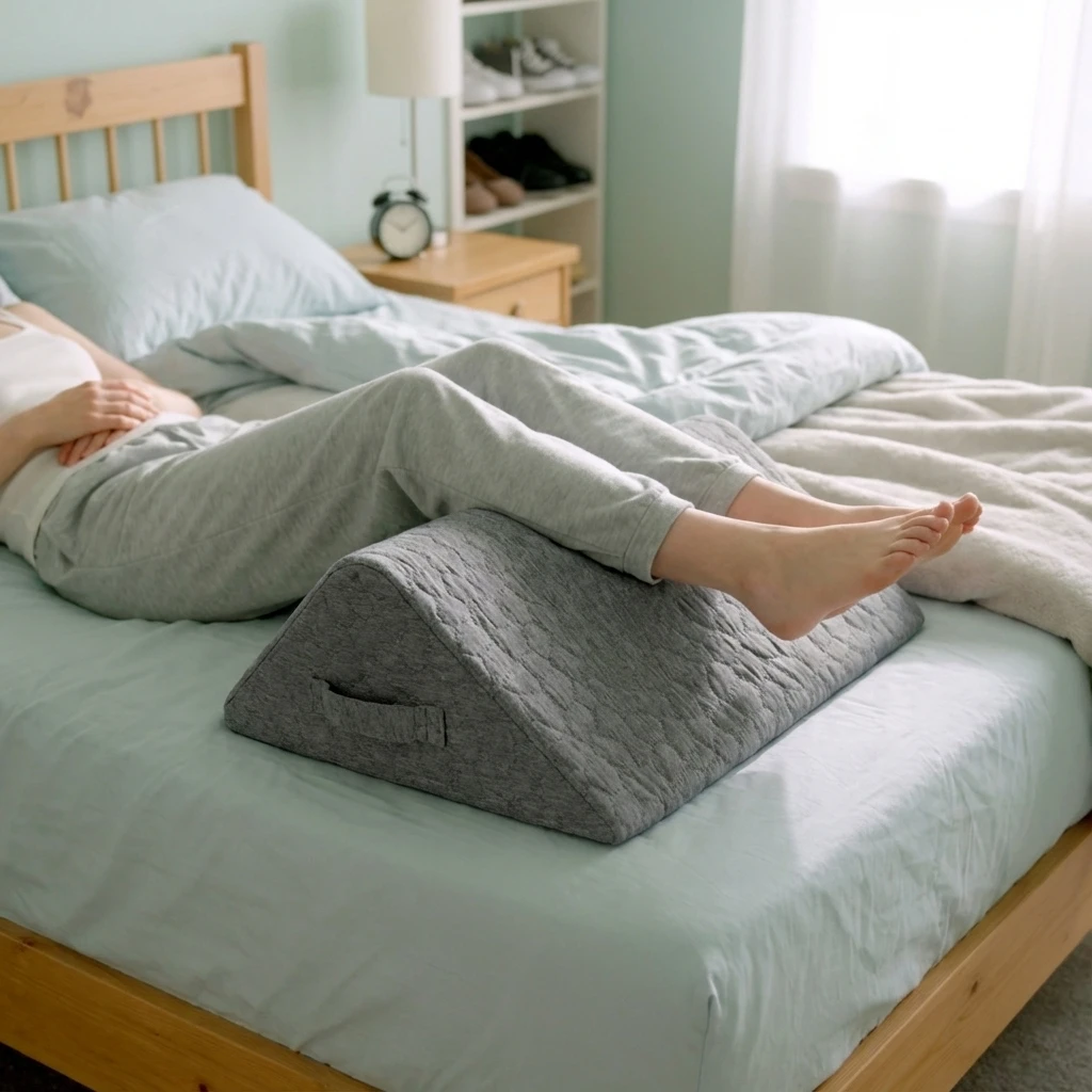 Triangle Leg Pillow Lumbar Pillow Relieve Leg Fatigue Pillows for Legs Lift Pillow