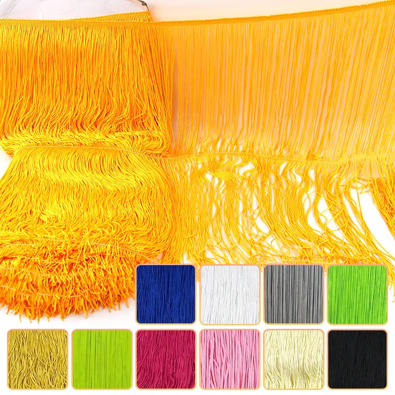 

2-10M 50cm Long Tassel Fringe Lace Trim Ribbon Latin Dress Skirt Curtain Decor Trimming DIY Stage Clothing Sewing Accessories