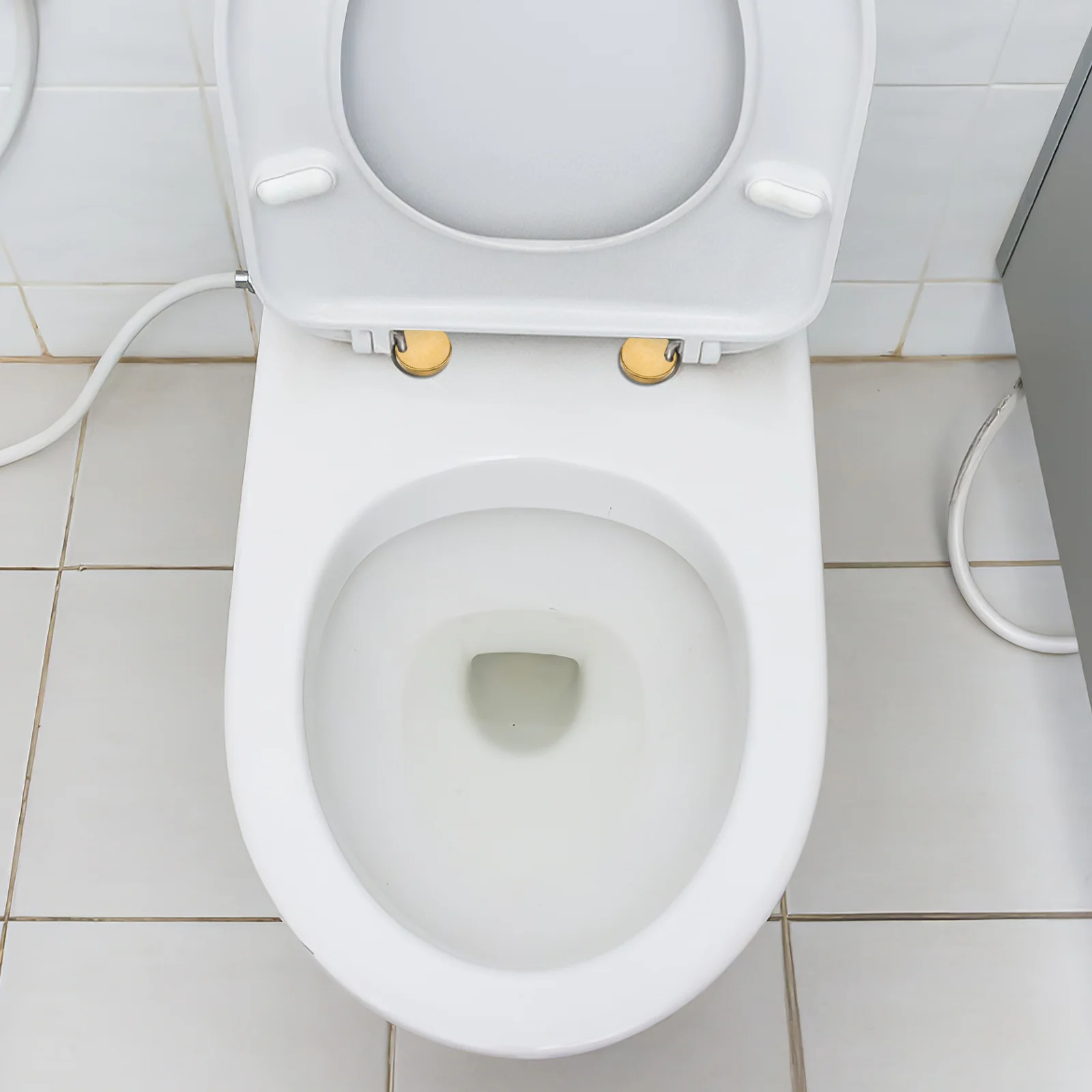 

4pcs Stainless Steel Seat Hinge Covers Decorative Bolt Caps For Toilet Durable Replacement Hardware Bathroom Accessories Toilet