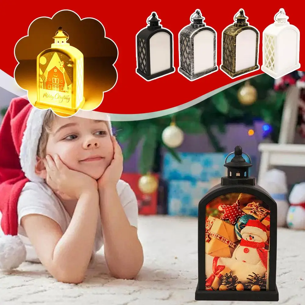 Pet Heat Transfer Printing Christmas Decoration Led Lantern Sublimation Led Lantern Light For Diy Christmas Decoration Diy L3l6