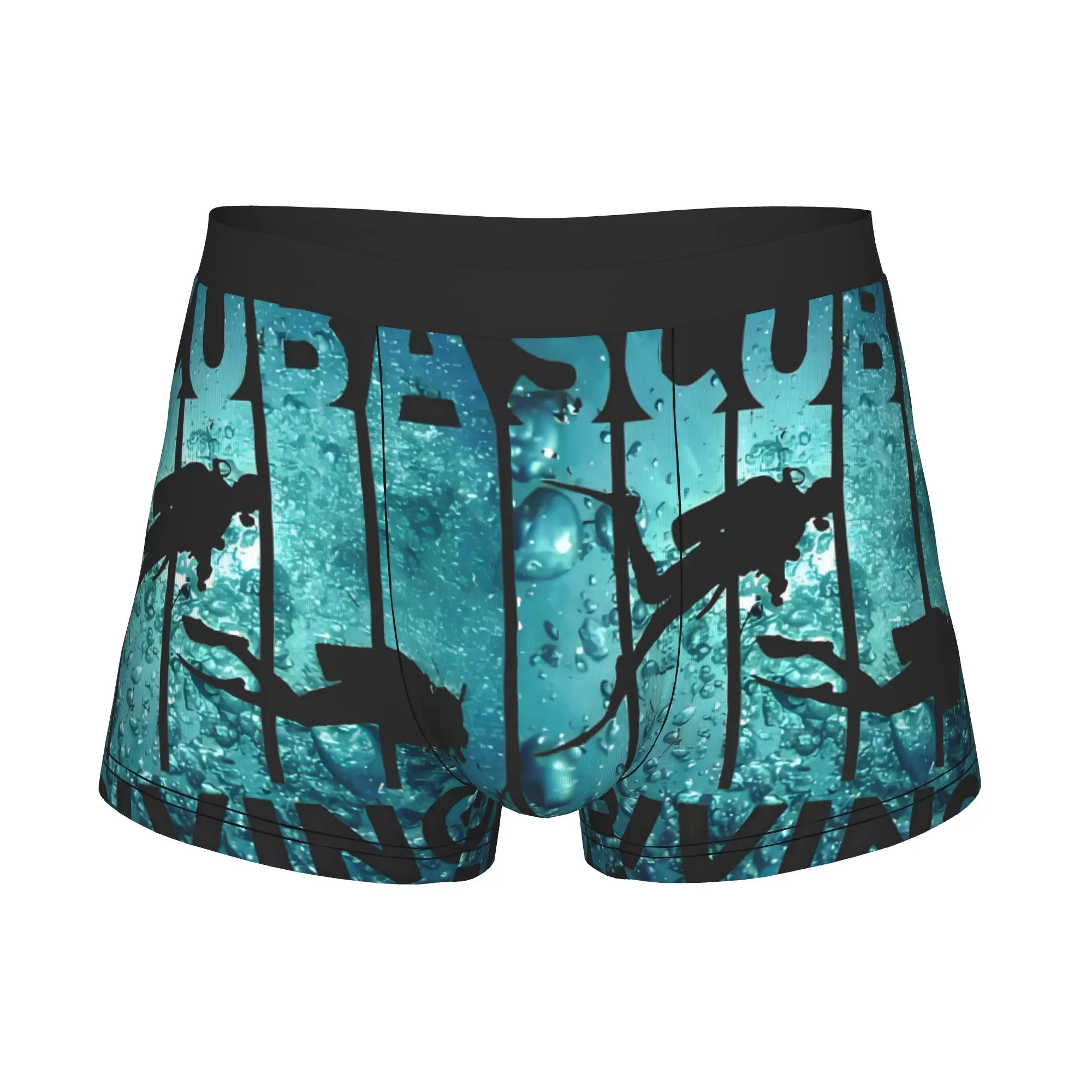 Cool Scuba Diving Boxers Shorts Panties Men's Underpants Breathable Diver Sports Briefs Underwear