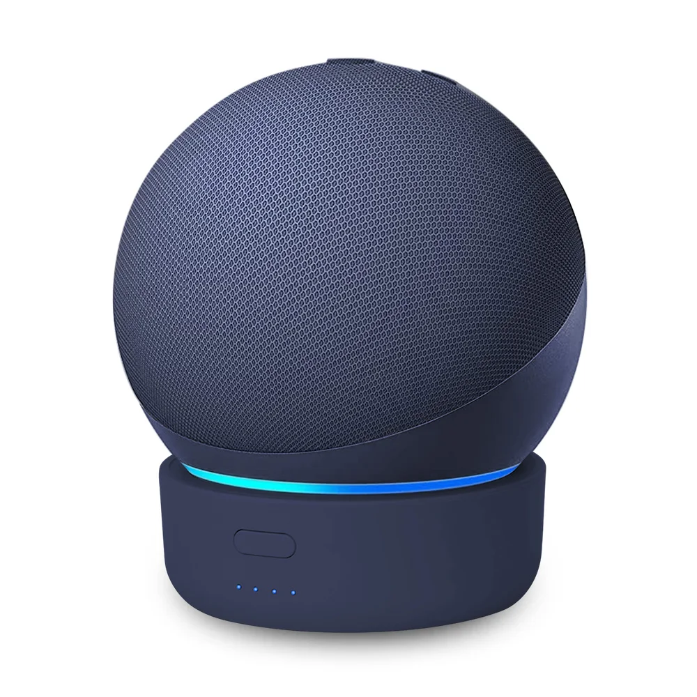 ฐานแบตเตอรี่5200mAh สำหรับ Echo dot 4/5th Gen Smart Alexa ลำโพงแบบชาร์จไฟได้พกพาสำหรับผู้ถือขาตั้ง4/5และ Gen