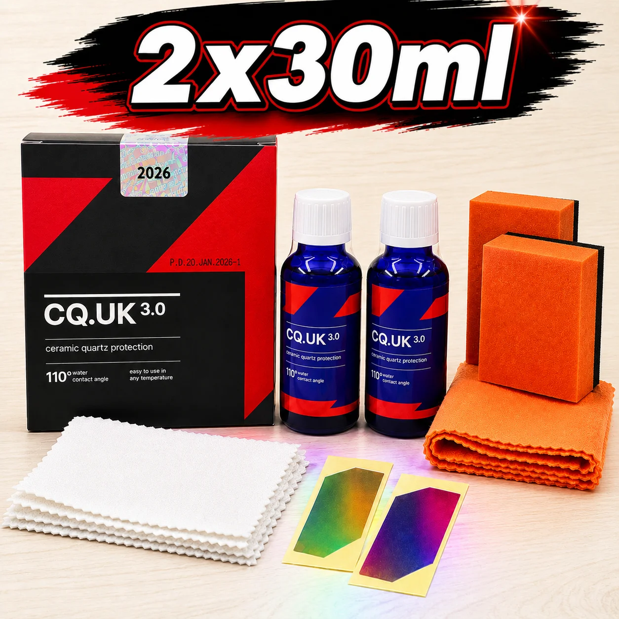 Car Ceramic Coating CAR CQUARTZ UK 3.0 Based Nanotechnology Bonds To Paint Glass Metal and Plastic Paint Care CQ UK 3.0