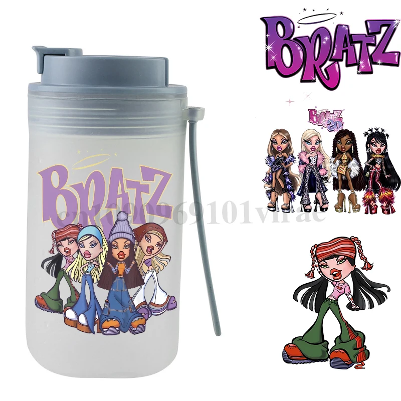 Bratzs Cartoon Girls UV DTF Transfers Stickers Libbey Glass Transfer Printing UV DTF Transfers for Bottle Wraps DTF Wraps Decals