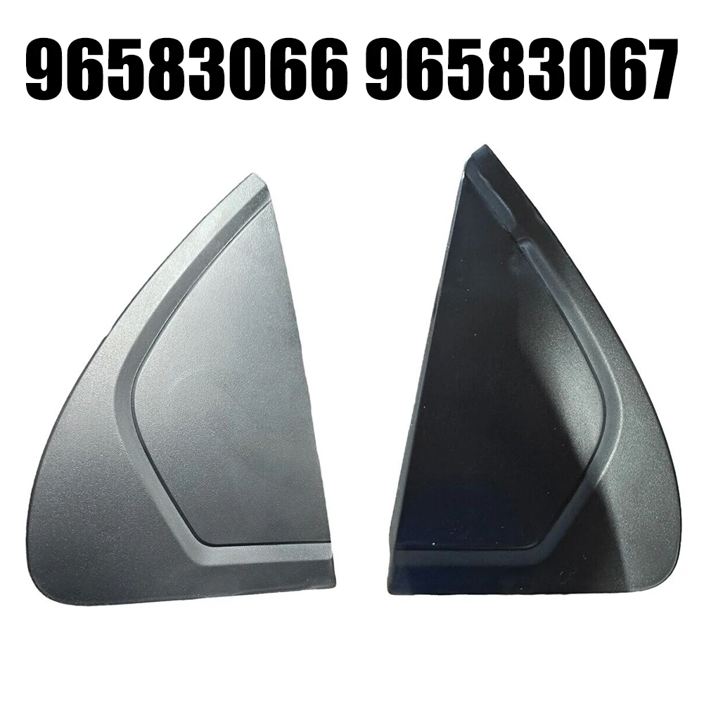 Rear Door Door Garnish Panel 2pcs Accessories For Vehicles Black Garnish Panel Plastic Replacement Part Brand New