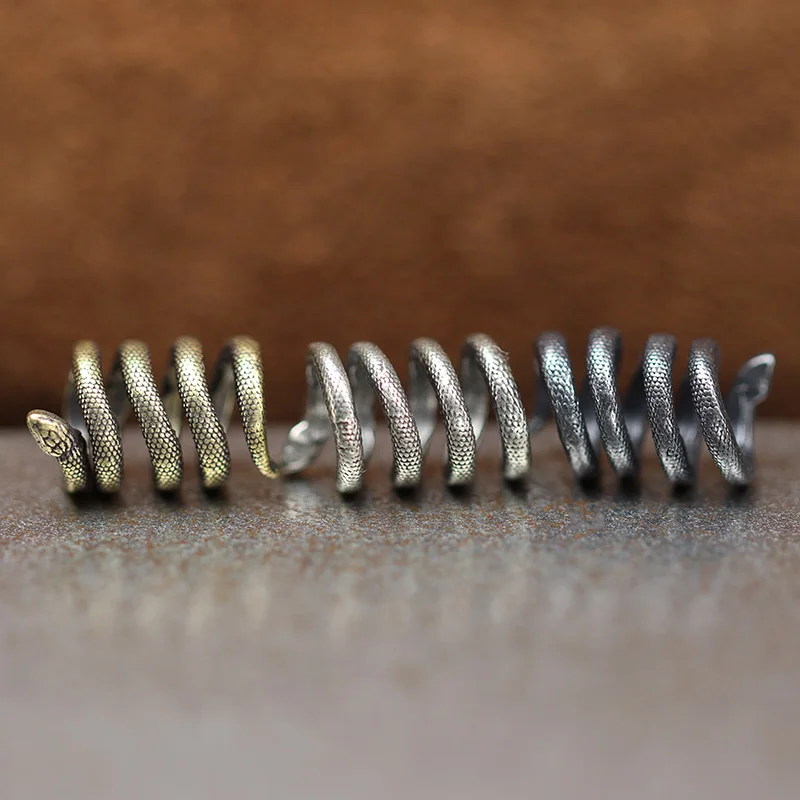 بيثون الأفعى النحاس سكين الخرز DIY EDC Paracord المنسوجة الحبل مظلة خارجية حبل أساور المعلقات مجوهرات اكسسوارات #3