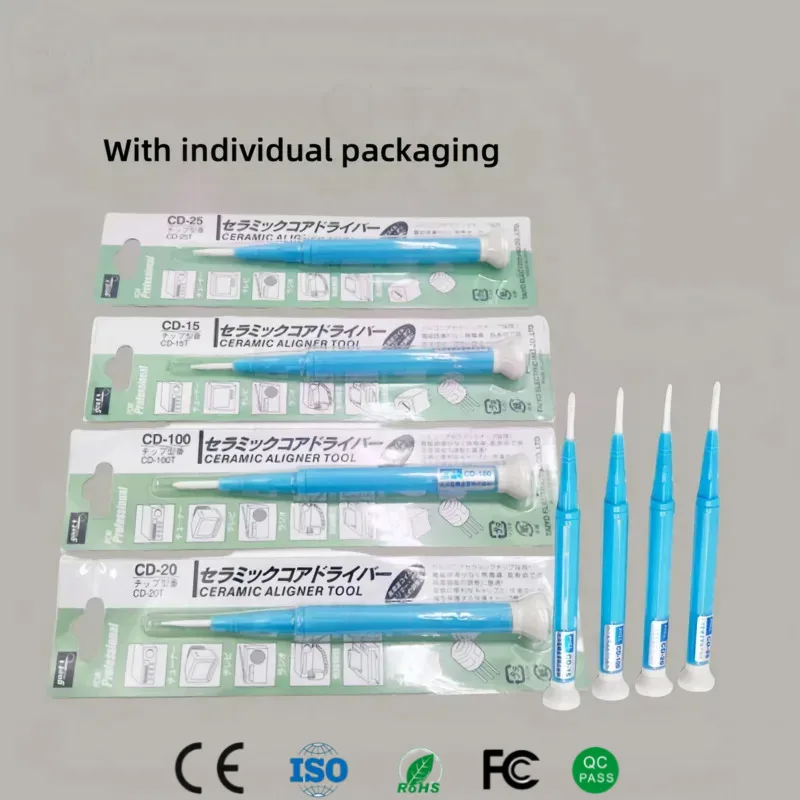 Ceramic Screwdriver Kit CD-20 CD-25 Antistatic Non-magnetic Slotted Screw Driver Flat Point Slotted Screwdriver Power Tool