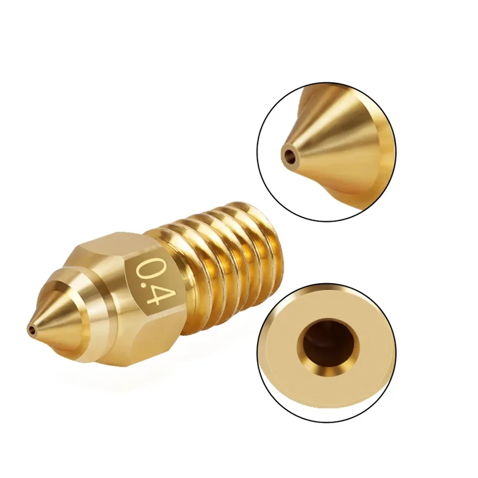 Creality Ender-3 V3 SE 真鍮ノズル 0.2/0.6/0.8/1.0mm 5個セット