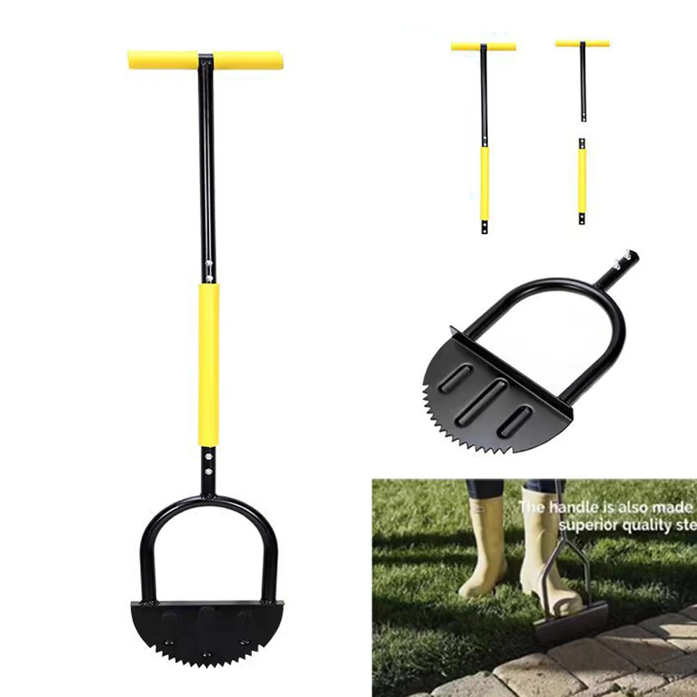 Handheld Grass Serrated Cutter Multifunctional Half Moon Lawn Edger Wear-resistant Reinforced Gardening for Courtyards Driveways