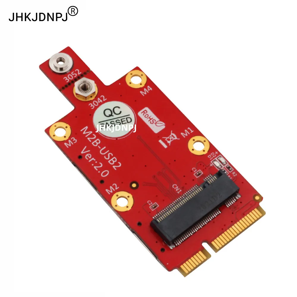 NGFF M.2 Key B to Mini PCI-E Adapter with Dual NANO SIM card Slot for 3G/4G/5G Module