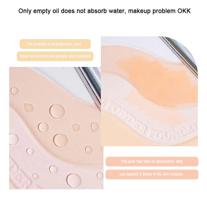 سديم ناعم ولا تشوبه شائبة، بودرة بخمسة ألوان لتفتيح لون البشرة، مكياج يدوم طويلاً وبودرة للتحكم في الزيت، مكياج الوجه، مستحضرات التجميل