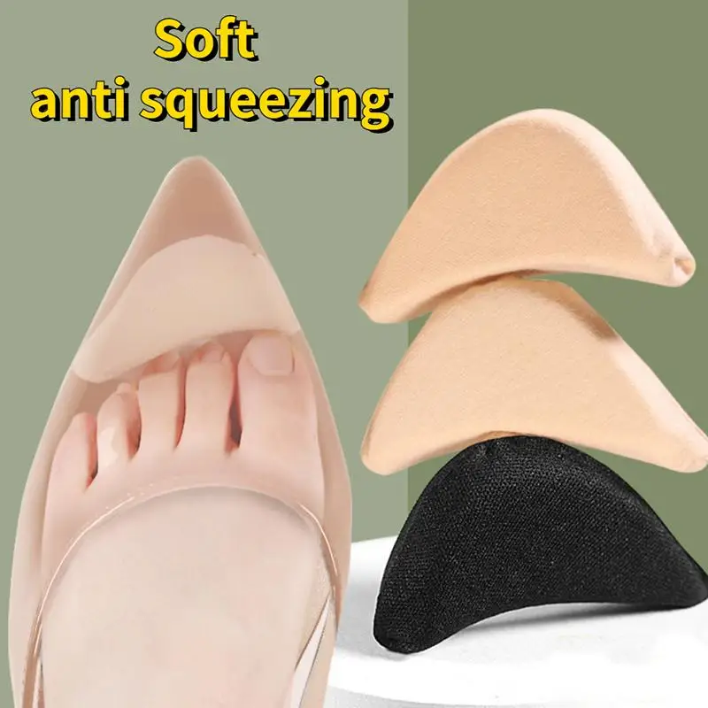 Women's Sponge Forefoot Insert Pads Reduce Shoe Size Pain Relief High Heel Filler Insoles Adjust Toe Plug Cushions