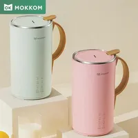 600ML MOKKOM Electric Soymilk Machine Smart Heating Stainless Steel Mixer Fully Automatic Food Blender Filter-free Soymilk Maker