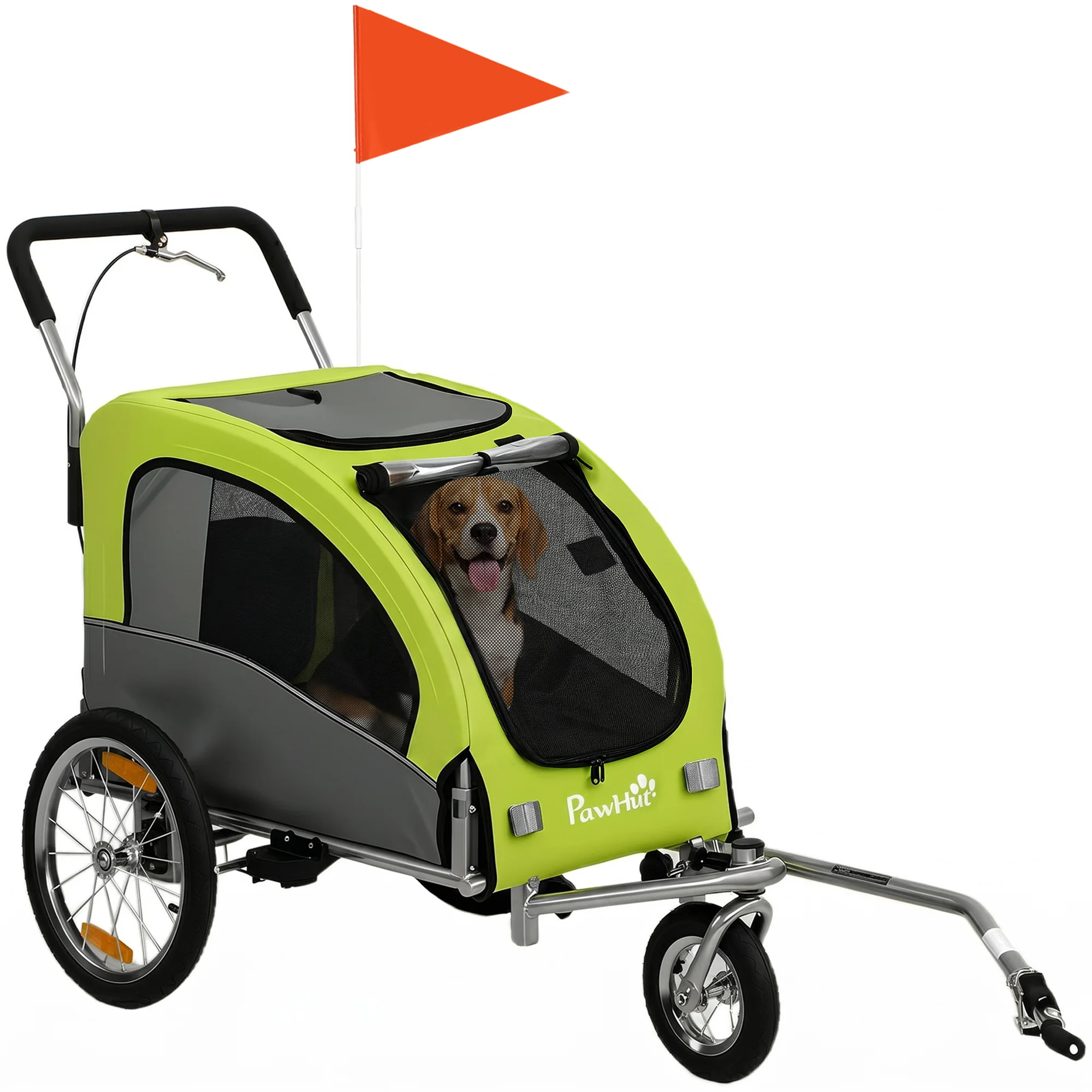 PawHut 2-in-1 hondenhouder voor fiets en buggy voor honden tot 20 kg