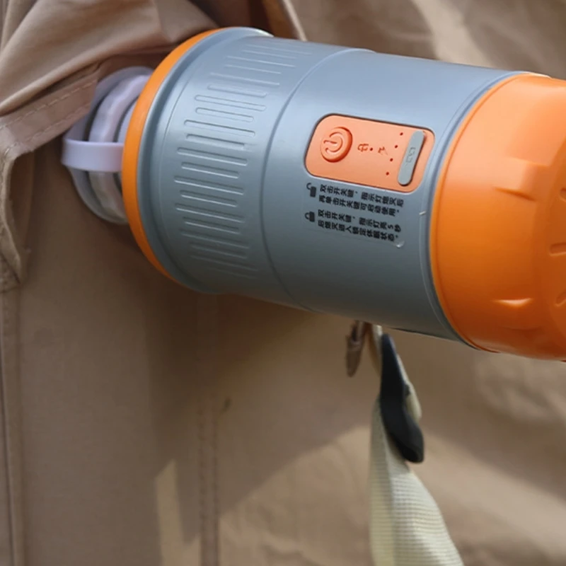 Camp Tent Inflator with Rechargeable Power & One-Button Light Control for Tent