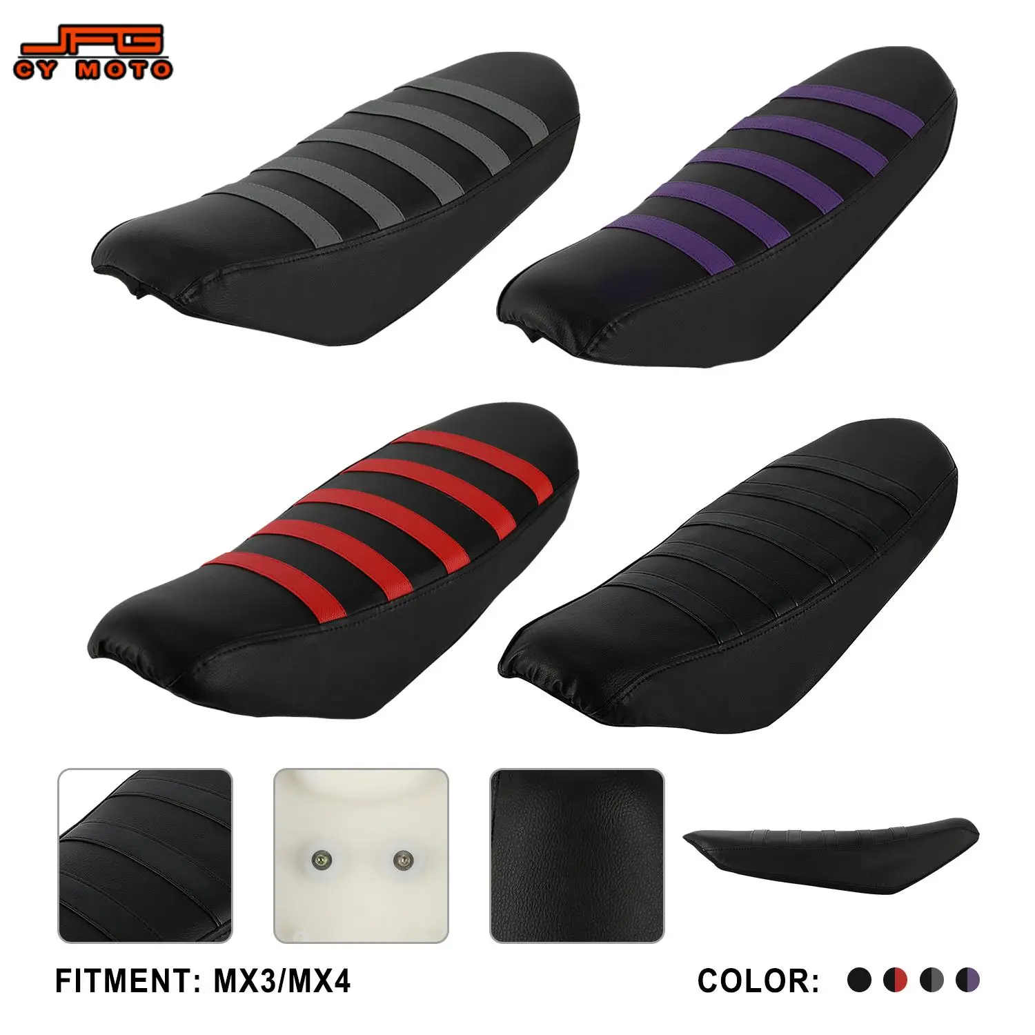 

For Talaria Sting MX3 MX4 Breathable Seat Cover Motorcycle Accessories Black Red Grey Purple Electric Dirt Pit Bike PVC