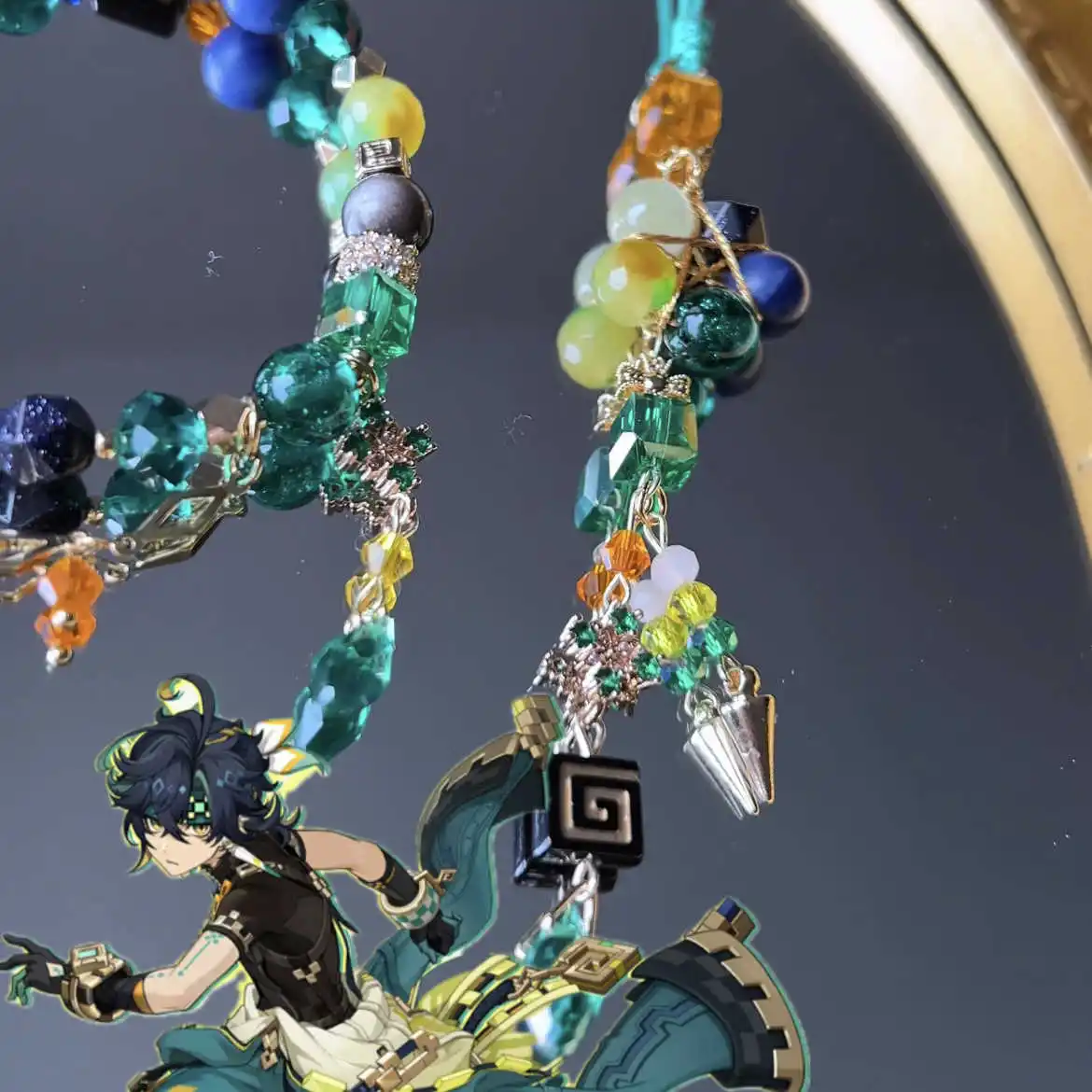 Anime Genshin Impact Kinich Cosplay Handmade Bracelets Jewelry Hand Chain Accessories Game Props Gift