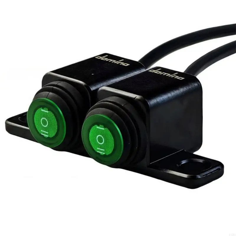 D5BE Universal Motorcycle Switches 3 Position Waterproof Switches Fog Switches