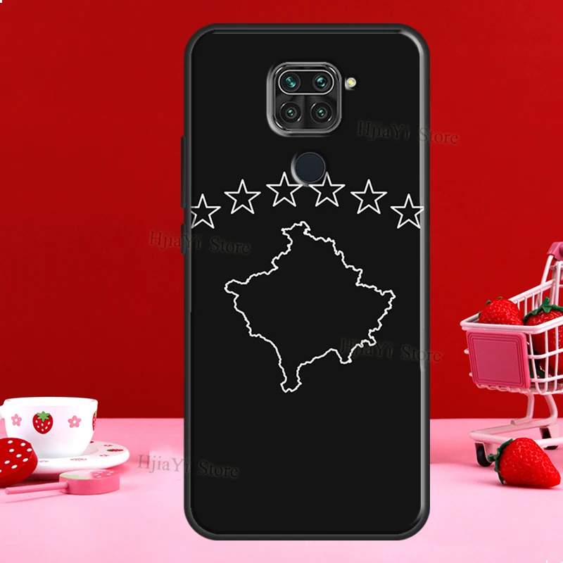 Kosovo Flag Case For Xiaomi Redmi Note 11 10 9 8 12 Pro Plus 12S 11S 10S Cover For Redmi 12C 10C 10A 9C