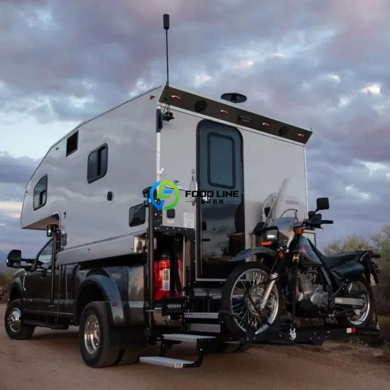 Premium All Fiberglass Truck Campervan, Durable Off-Road RV Trailer for Outdoor Camping