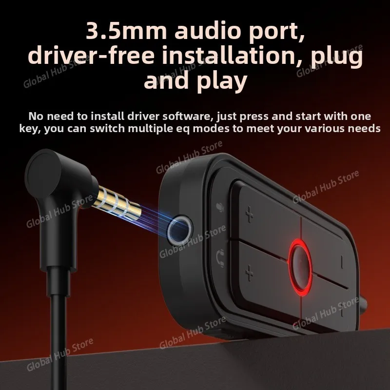 Sound Card PIVA GS10 External Independent 7.1 Channel TypeC Gaming 3.5 Mm Headphone Audio Converter for Mobile Games