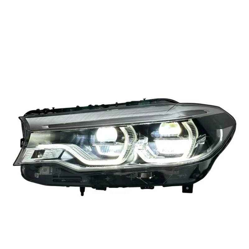 LED Headlights for BMW 5 Series G38 18-20, High-End Angel Eyes, LED Lens, G30 Upgrade, Car Lights
