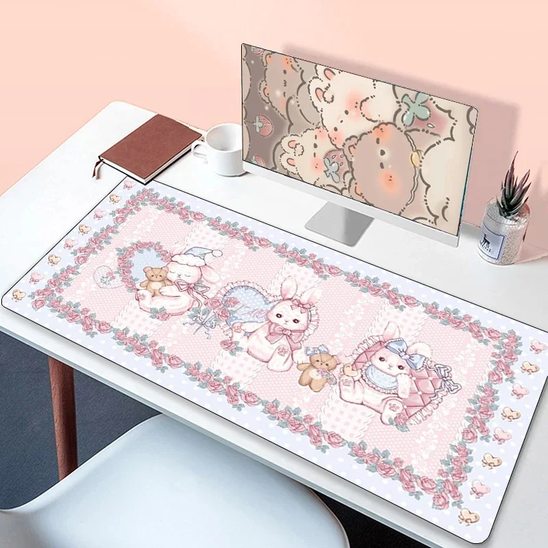 Mousepad Kawaii Lolita Gaming Laptops Rubber Mat Muismatten Pc Gamer Computer Accessoires Deskmat Verlengde Mauspad Matten Xxl Pad