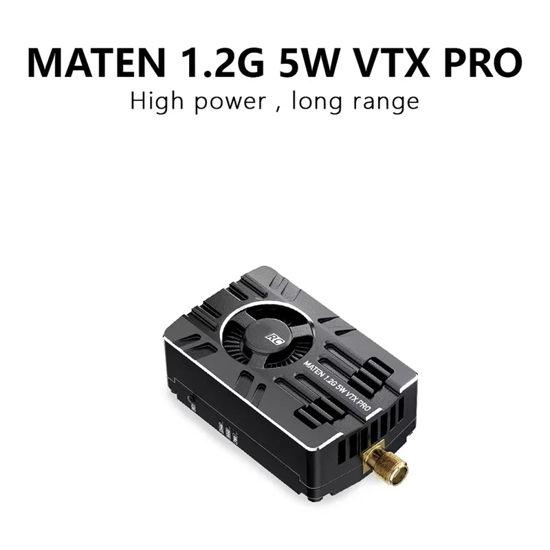 

ABXE-For GEPRC MATEN 1.2G 5W VTX PRO 9CH 5000Mw Long Range VTX For DIY RC FPV Quadcopter Freestyle Drone Parts