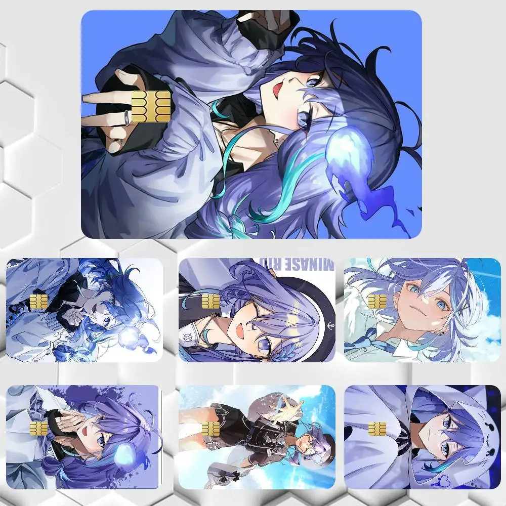 minase rio Sticker Film Tape Skin for Credit Card Debit Card Cartoon Waterproof Stickers