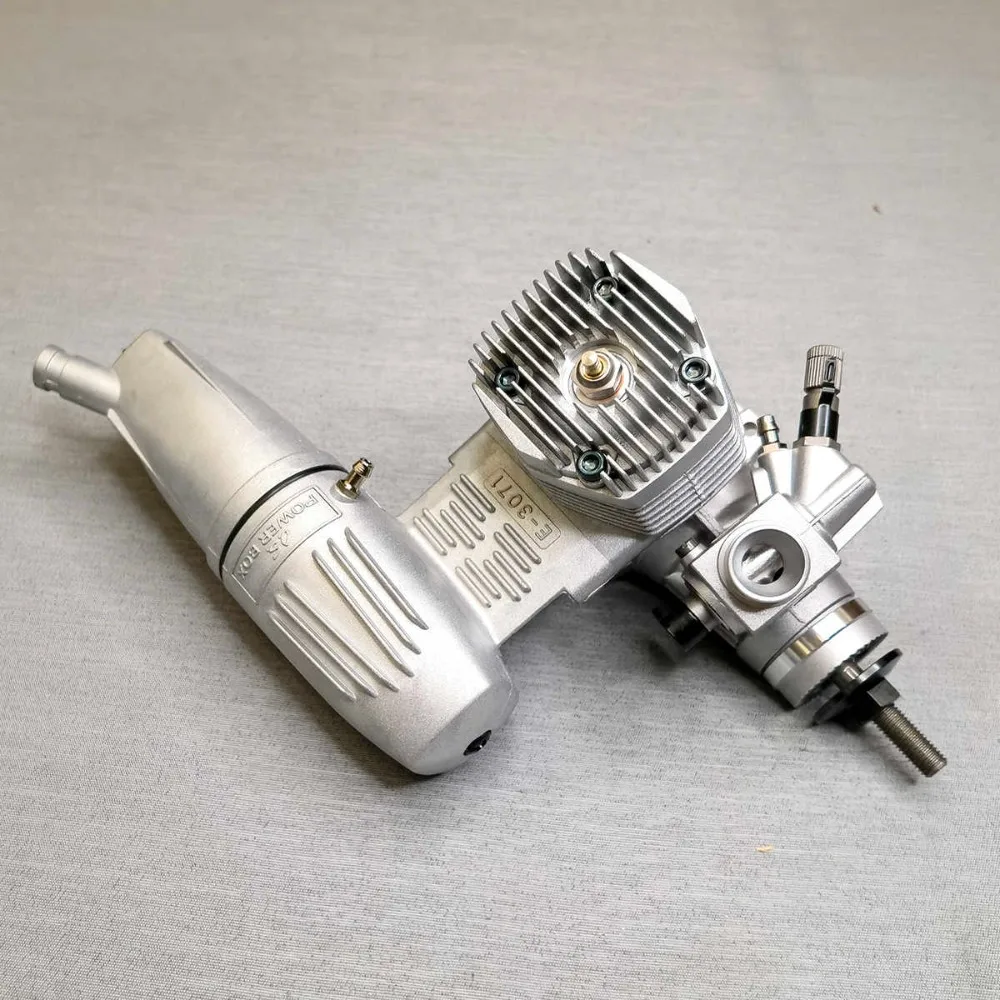 OS Engines MAX 46AX II 7.45cc .46 2-Stroke Nitro Glow Plug Engine with E-3071 Muffler 15490  for RC Fixed Wing Model Aircraft