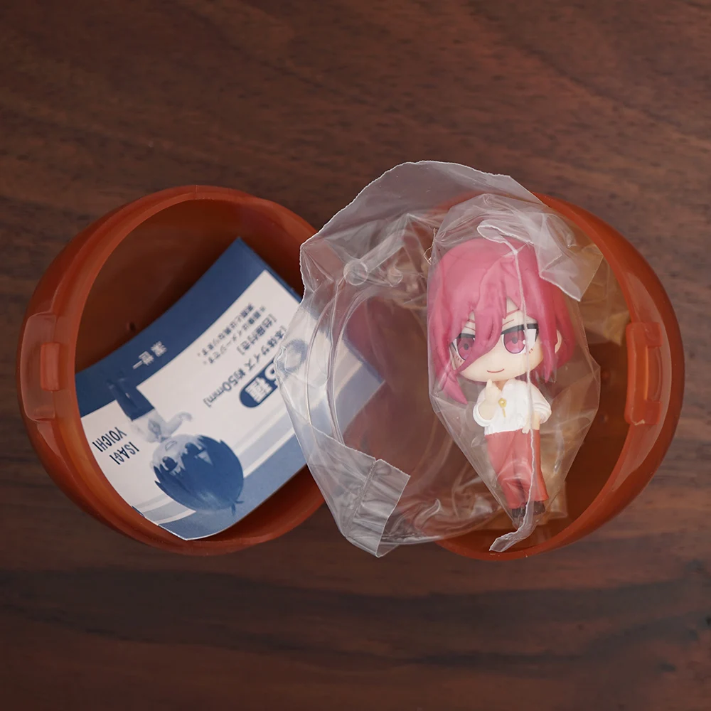 Bloqueio azul anime nagi seishiro rin itoshi isagi yoichi chigiri bachira meguru 50mm figura pequena original caspule brinquedos