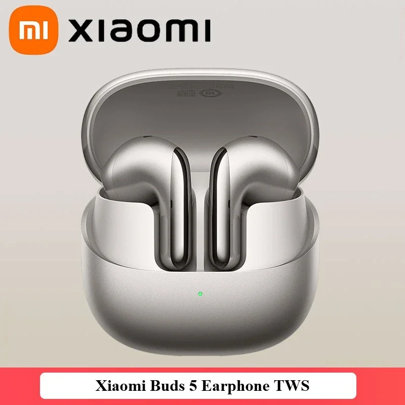 Original Xiaomi Buds 5 Earphone TWS AI Active Noise Cancelling HiFi Wireless Bluetooth Sound Recording Headphone Lossless Audio