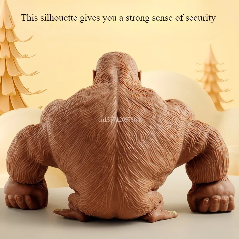 Leuke Gorilla Beeldjes Humoristische Uitdrukking Aap Standbeelden Rekbaar Knijpdier Figuur Kantoor Ornament Woondecoratie