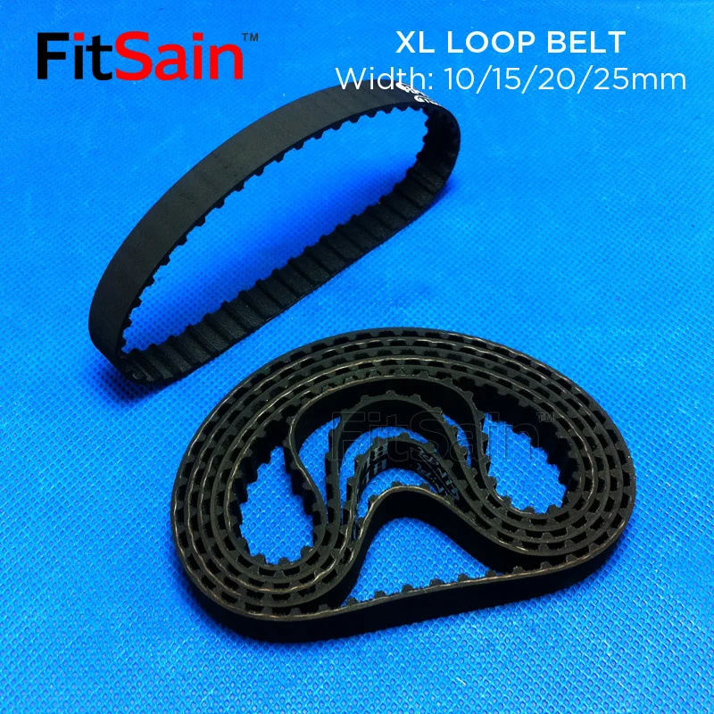 FitSain-XL Timing Belt 116XL/118XL/120XL/122XL/124XL/126XL/128XL/130XL/132XL/134XL Rubbe Belt Closed Loop Synchronous Belt