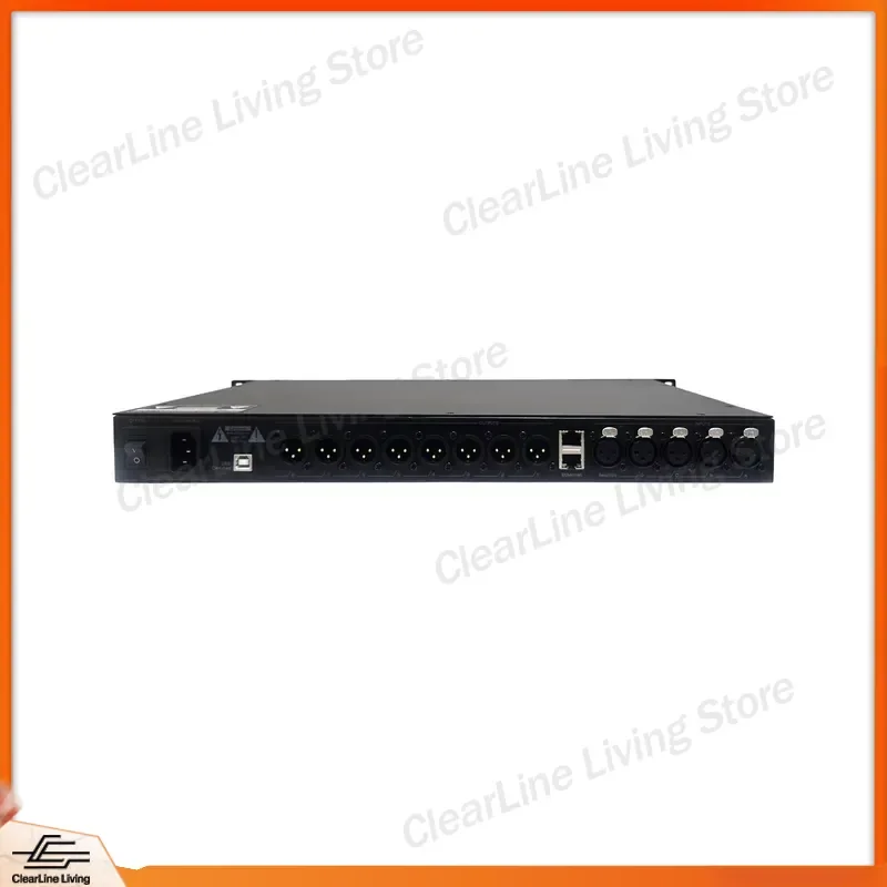 DP48 4 In 8 Out DSP Processor Digital Audio Manager DJ Frequency Divider Speaker System Metal Shell High SNR Wide Band