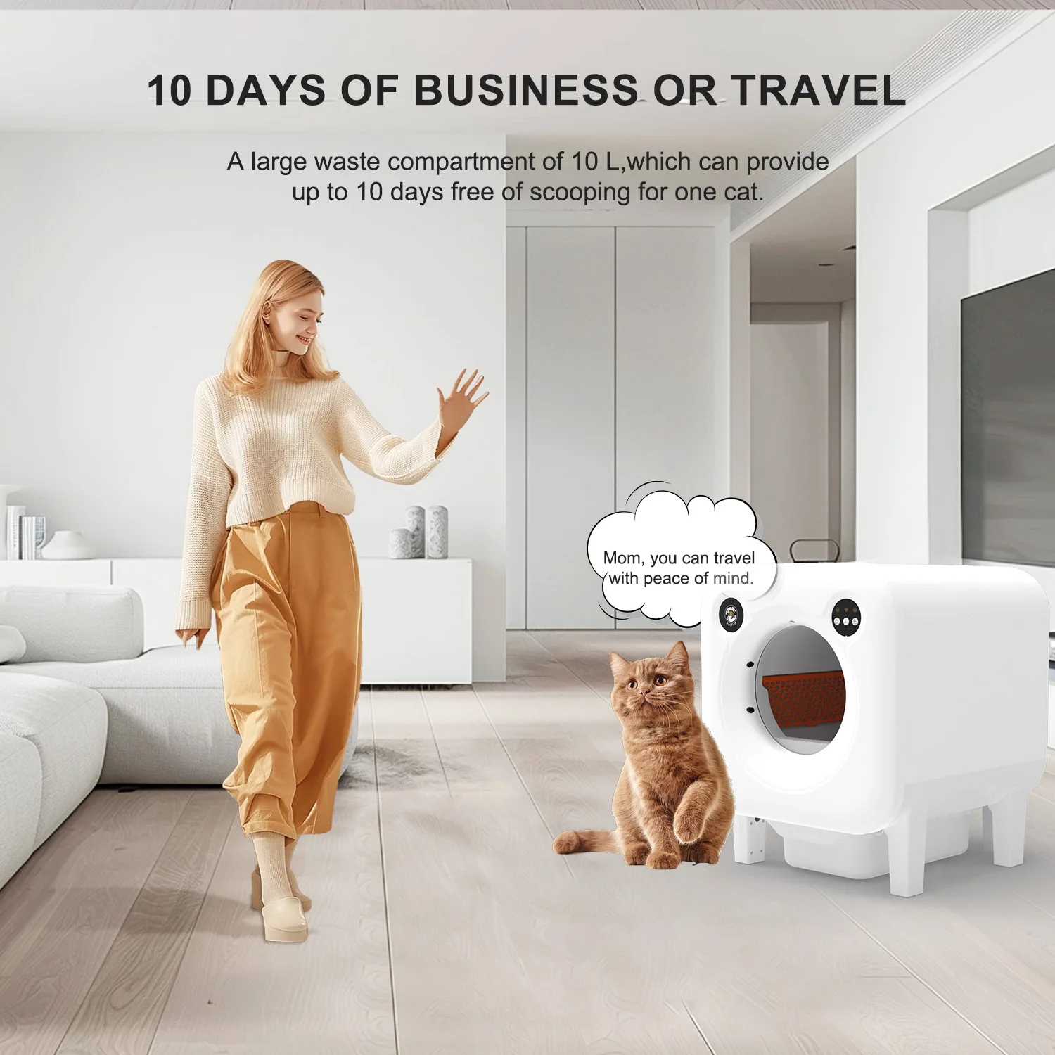 Producto para mascotas CatBox grande autolimpiante automático personalizado OEM/ODM