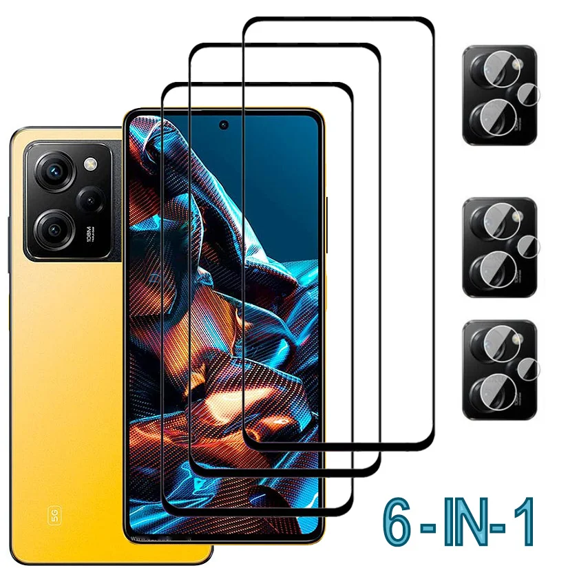 poco F5 9D Tempered Glass Poco X5 Pro 5G Screen Protector Poco X4 F4 GT F3 C40 C50 Pelicula de Vidro Temperado For Xiaomi Poko X4 M4 M3 X3 Pro Protective Glass PocoX5 Front Film Camera Lens Protection Poco M5 M5S Glass