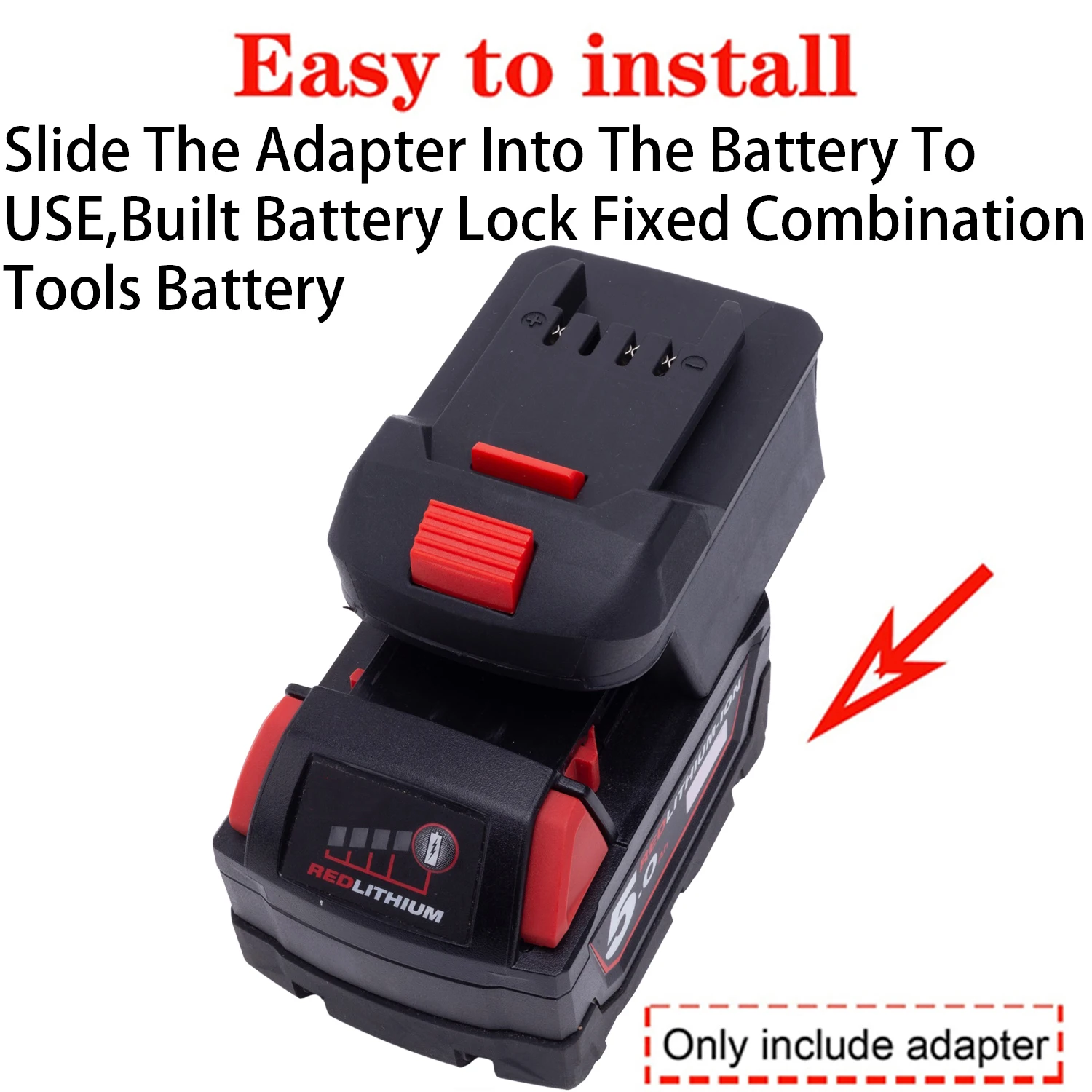 Battery Adapter/Converter for Lidl Parkside X20V Li-ion Tools to Milwaukee 18V Li-ion Battery Adapter Power Tool Accessories