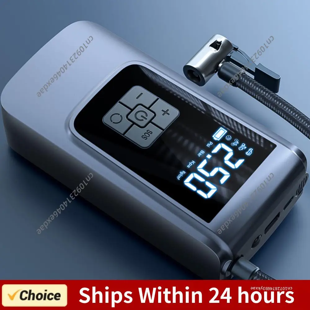 

7.4/12V Digital Air Pump 150PSI 6000mAh Smart Air Compressor Tyre Inflator Cordless Tire Pump for Vehicle Truck Motorbike Balls