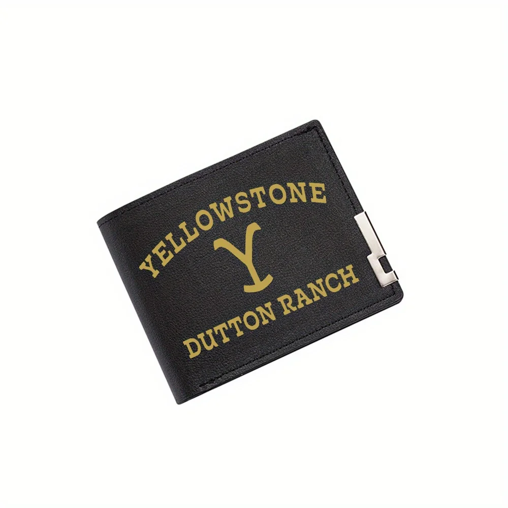 

Мужской кошелек с логотипом Yellowstone Dutton Ranch, дизайн с принтом, простой современный стильный деловой кошелек для отца, парня, рождественского любовника