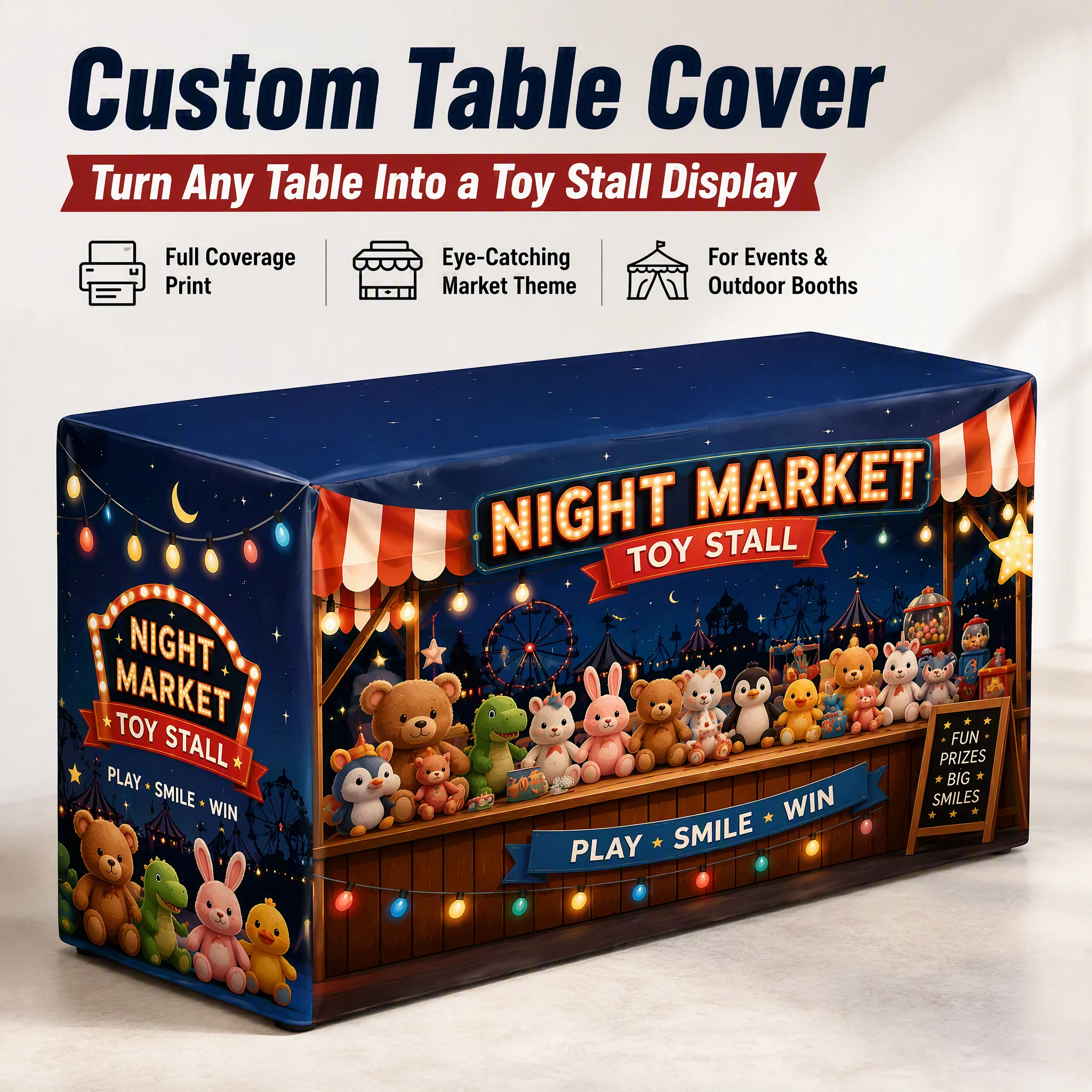 Custom Wedding Tablecloth Personalized Table Cover with Name Logo Printing for Wedding Reception Party Event Decoration