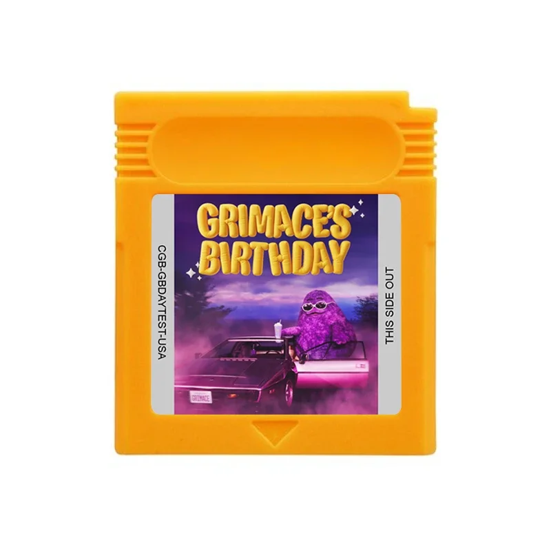 خرطوشة ألعاب GBC لعيد الميلاد من Grimace، بطاقة وحدة تحكم فيديو 16 بت، اللغة الإنجليزية لـ GBC/GBA