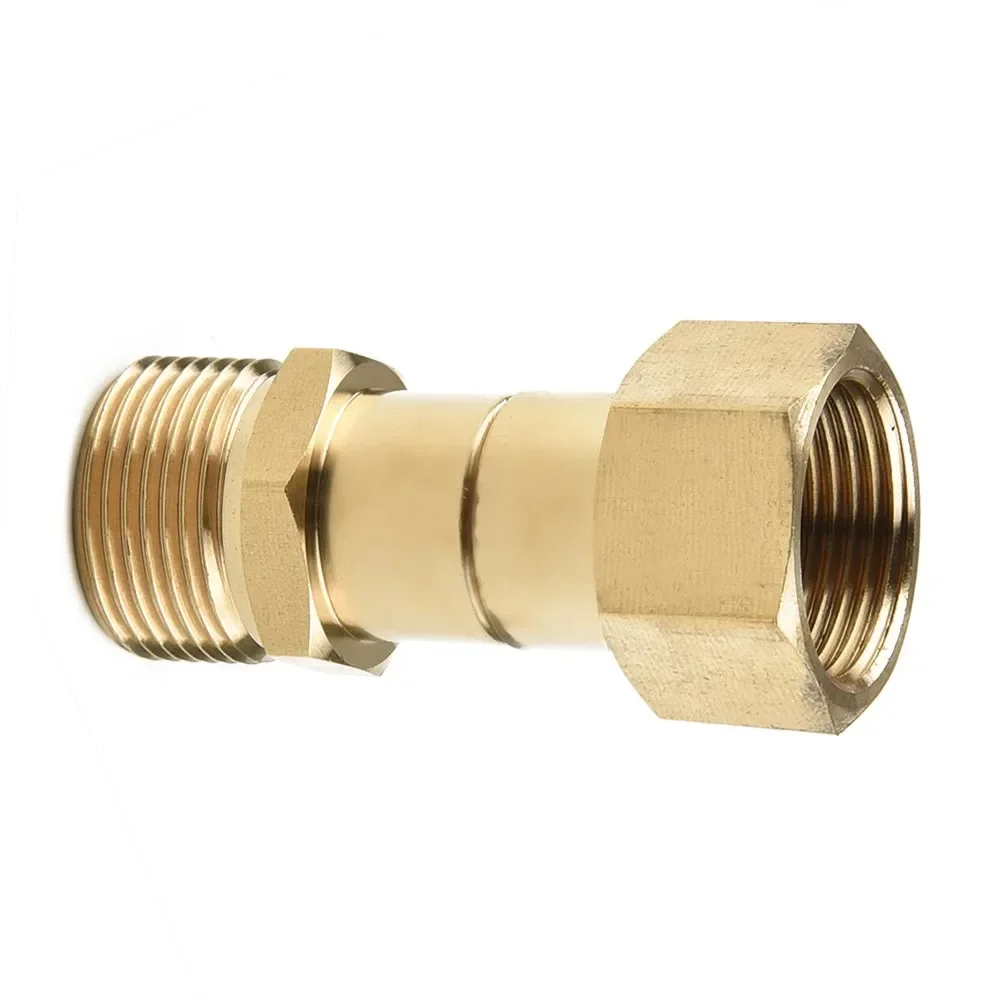 Novas arruelas de alta pressão de bronze conector de junta giratória encaixe de mangueira m22 14mm rosca rotação de 360 graus conector de pulverizador de mangueira