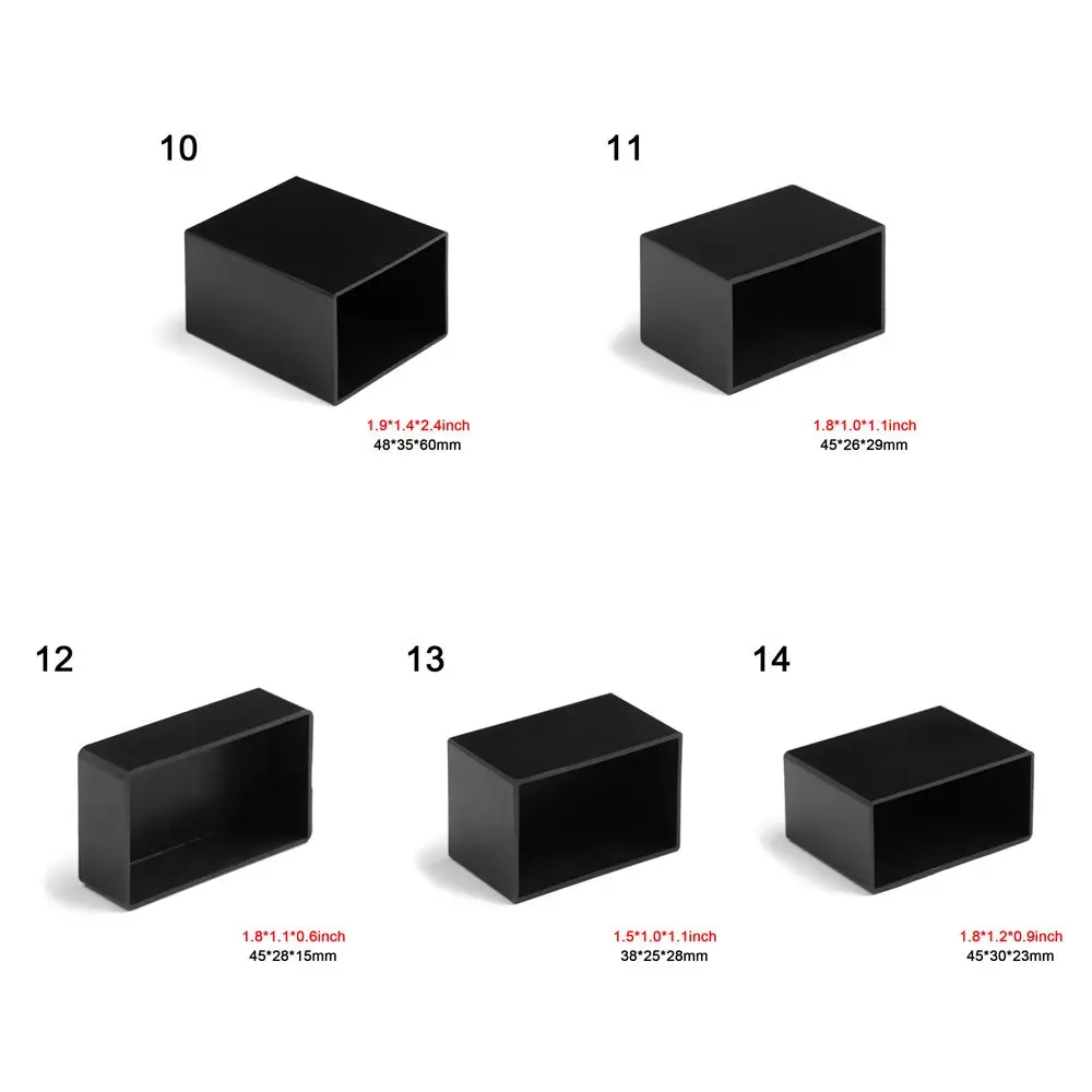 Black ABS Plastic High Quality Instrument Case Enclosure Boxes Electronic Project Box Waterproof Cover Project