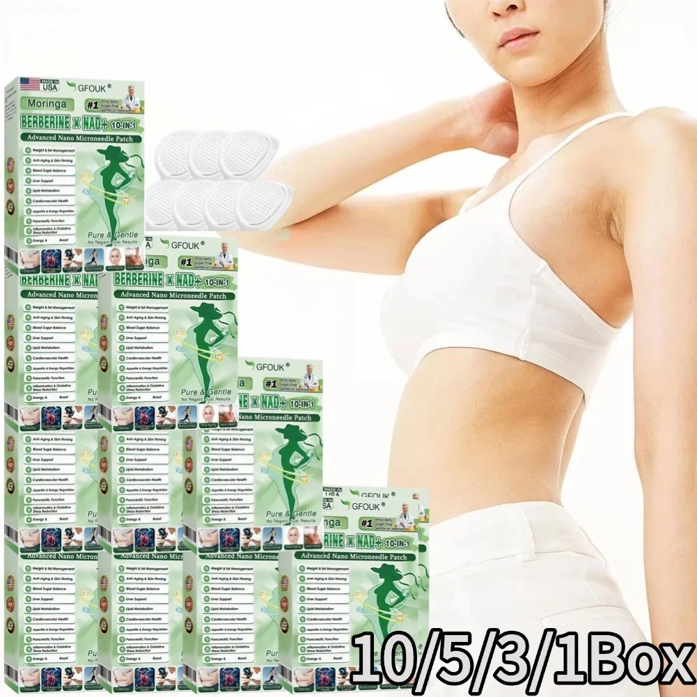 10/5/3/1Boxes  Body Tightening Micro Needle Patch Moringa Fat burning & weight loss Body Care Patch Women Body Health Care