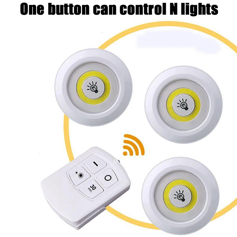 Smart Wireless Remote Control Dimmable Night Light Decoration  Kitchen Under Furniture Lamp Closet Staircase Lighting LED Lights