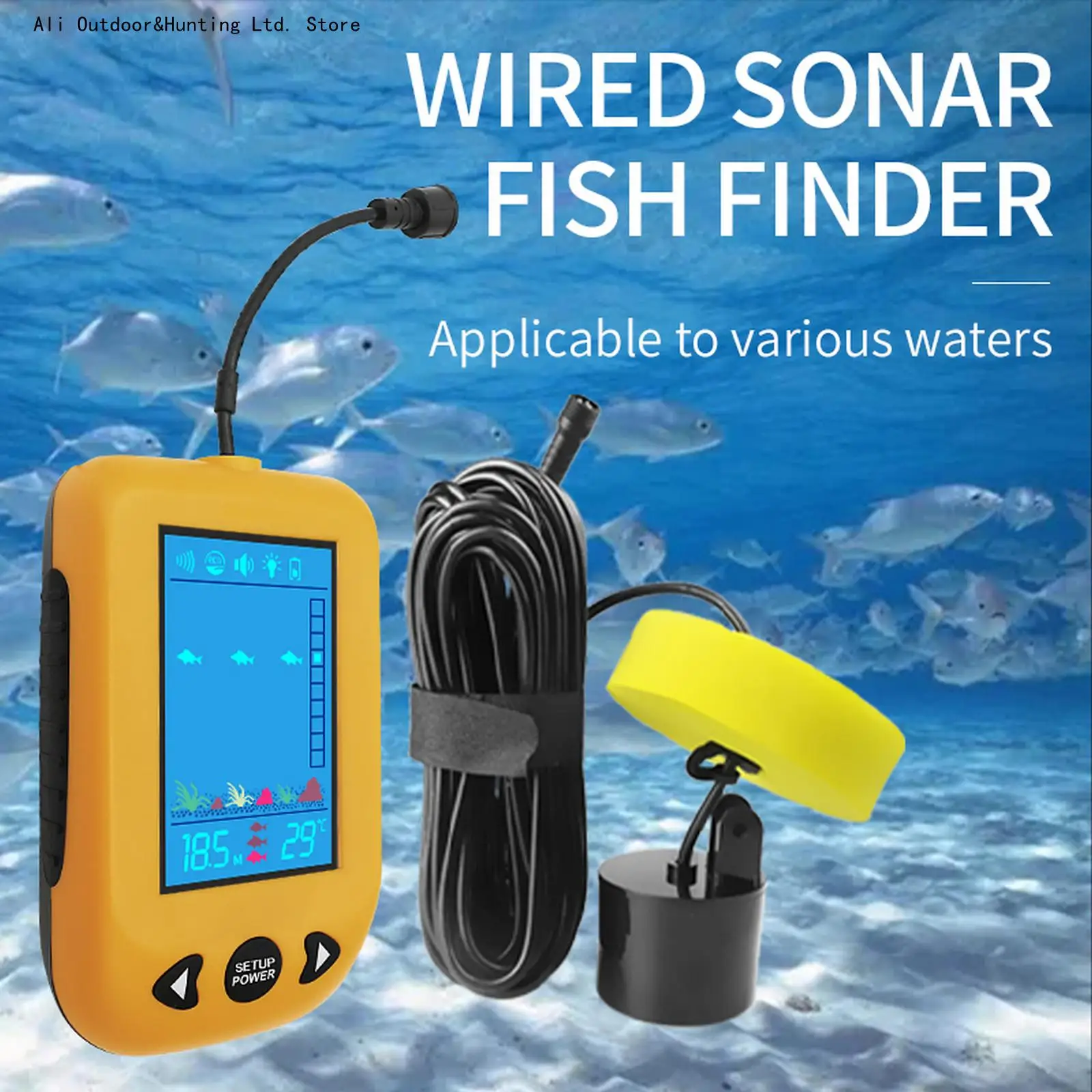 

Portable Sonar Fish Finder Portable Fishing Bait Echo Sounder Fishing Fish Finder