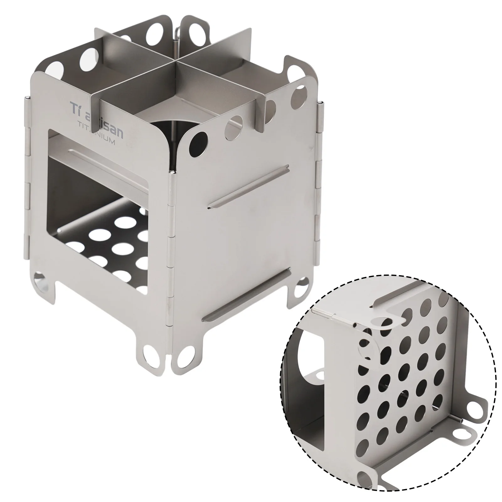 M Outdoor Storage Pouch Folding Stove S 105g 293g Folding Wood Stove Lightweight User Friendly Hiking For Camping Picnic